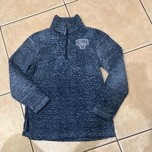 Boxercraft Villanova woman's Blue  chunky quarter zip fleece pullover Size Small